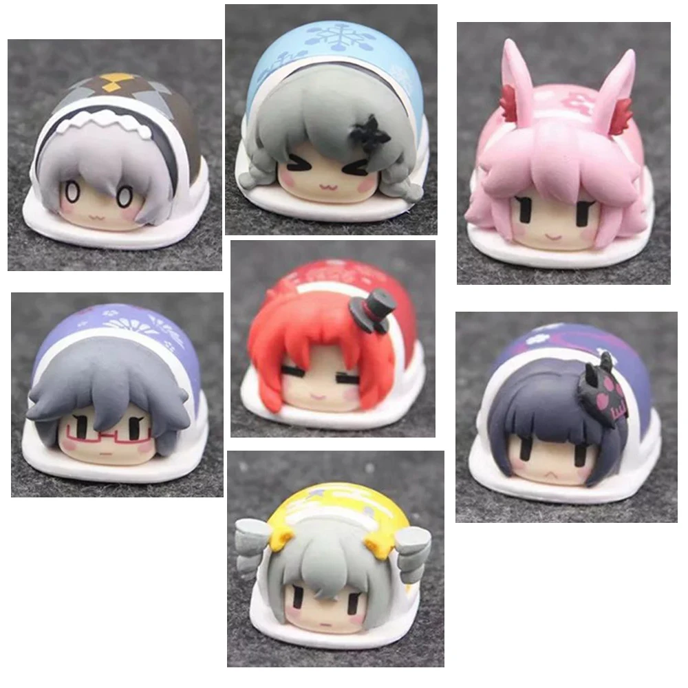 

2CM 7pcs/lot Japanese anime figure MmiHoYo Yae Sakura Bronya Zaychik Q version action figure collectible model toys for boys