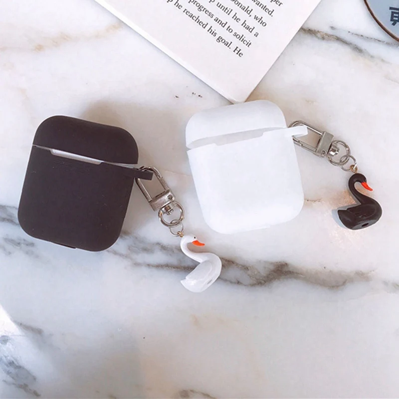 Soft Silicone Case Earphones for Apple Airpods Bluetooth Wireless Earphone Protective Skin Cover Box for Air Pods Ear Pods Bag