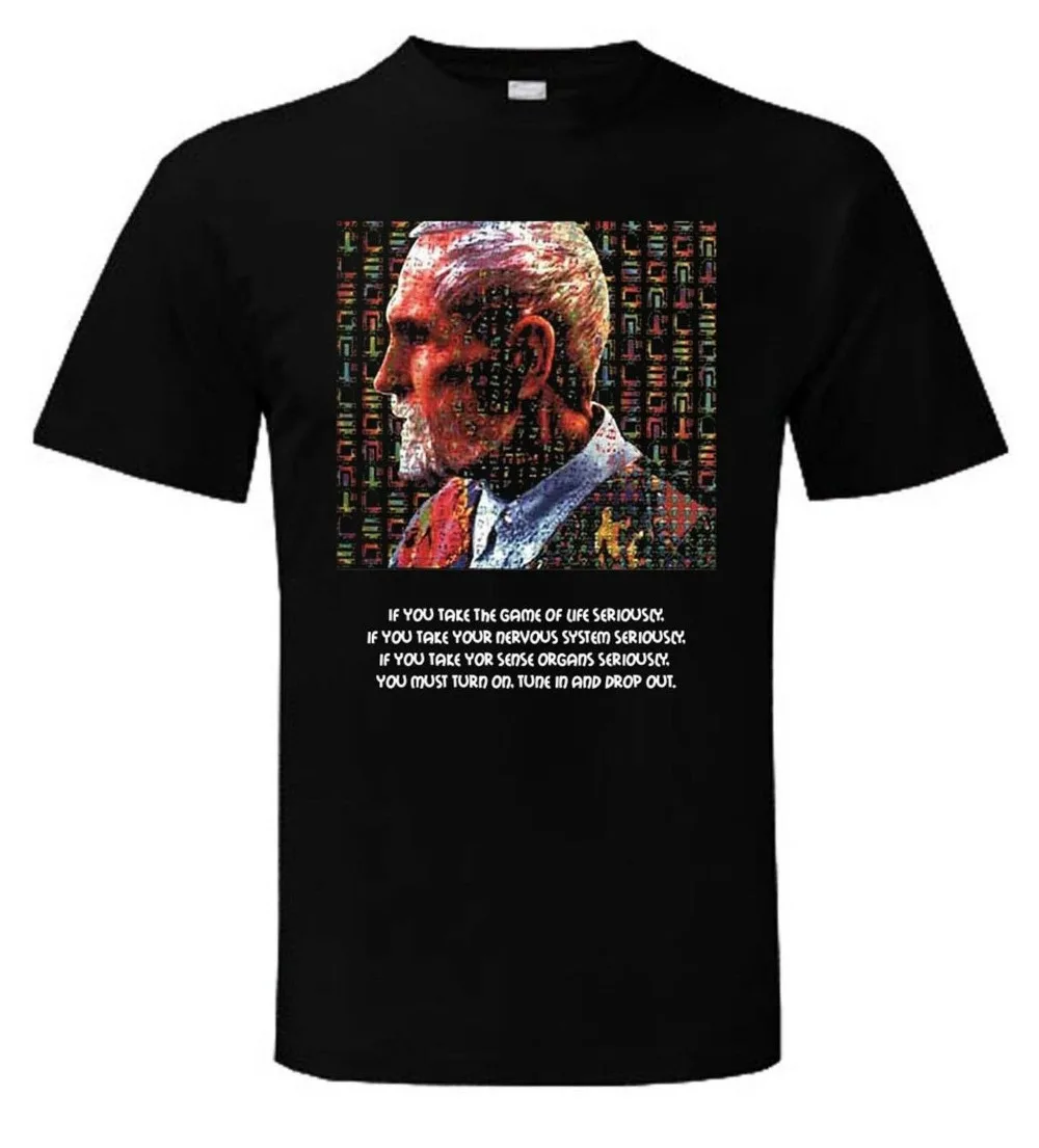 Футболка Timothy Leary-Psychedelia Lsd Hippy Retro Psychedelics 2019, модный бренд, мужские топы, уличная одежда, футболка