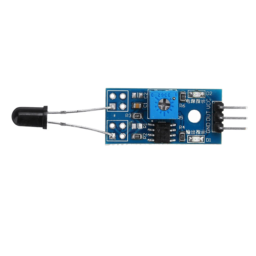 LM393 3 Pin ИК Обнаружение пламени Сенсор модуль срабатывает детектор модуль инфракрасного приемника для Arduino