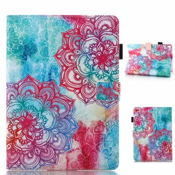 

Red Flower Pattern Leather Full Body Case with Stand for iPad Air 1 2 iPad 2 3 4 iPad Mini 1 2 3 4 Pro 9.7 10.5 iPad 2017