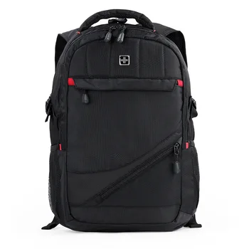 

Suissewin brand 17 inch men boy Schoolbag Backpack Men Women Backpack Black Mochila Waterproof Nylon Laptop Backpack Bookbag