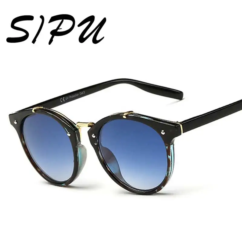

2019 Classic Women Round Sunglasses Gradient Sun glasses Female Famous Brand Designer Retro Vintage Sun Glasses for Men UV400