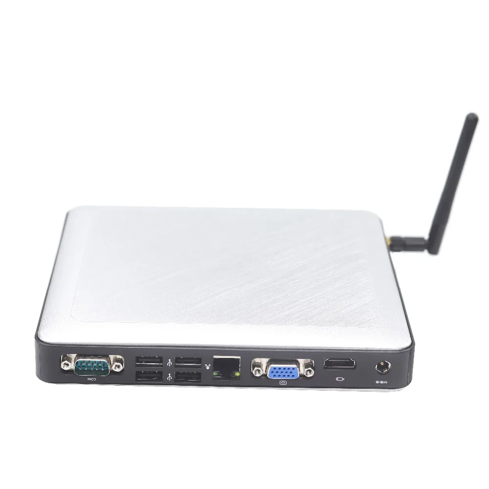 Алюминиевый корпус HDD WIFI Windows 10 тонкий Настольный Intel I7 Мини ПК 64 бит X86 игровой