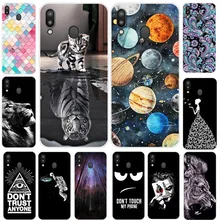 Для samsung M20 чехол милый мультфильм мягкий силиконовый планета кошка для телефона С Рисунком Тигра чехол для samsung Galaxy M20 задняя крышка M 20 M205F Coque