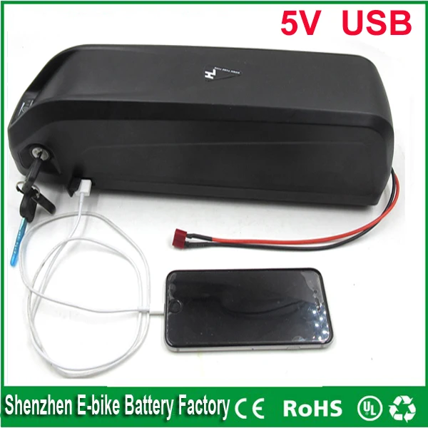 

Hailong 36v ebike battery pack with USB port 36V 15ah 1000w electric bicycle battery with Charger and Bms For Samsung Cell