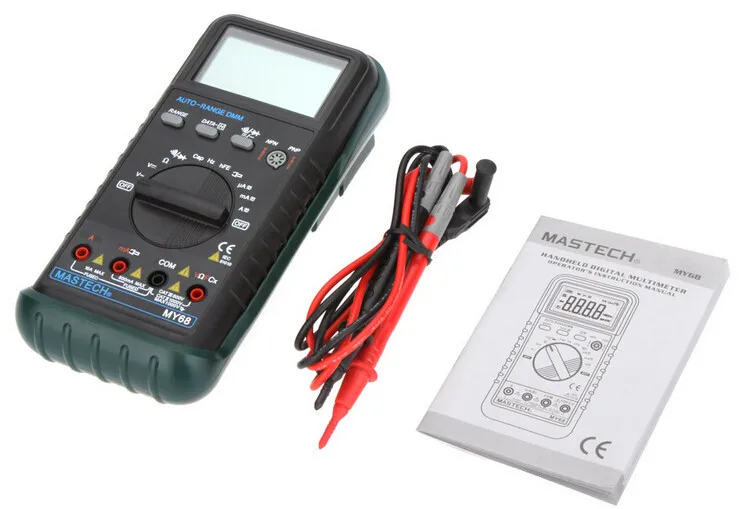 MASTECH MY68 Автонастройка цифровой мультиметр высокого качества DC/AC Напряжение