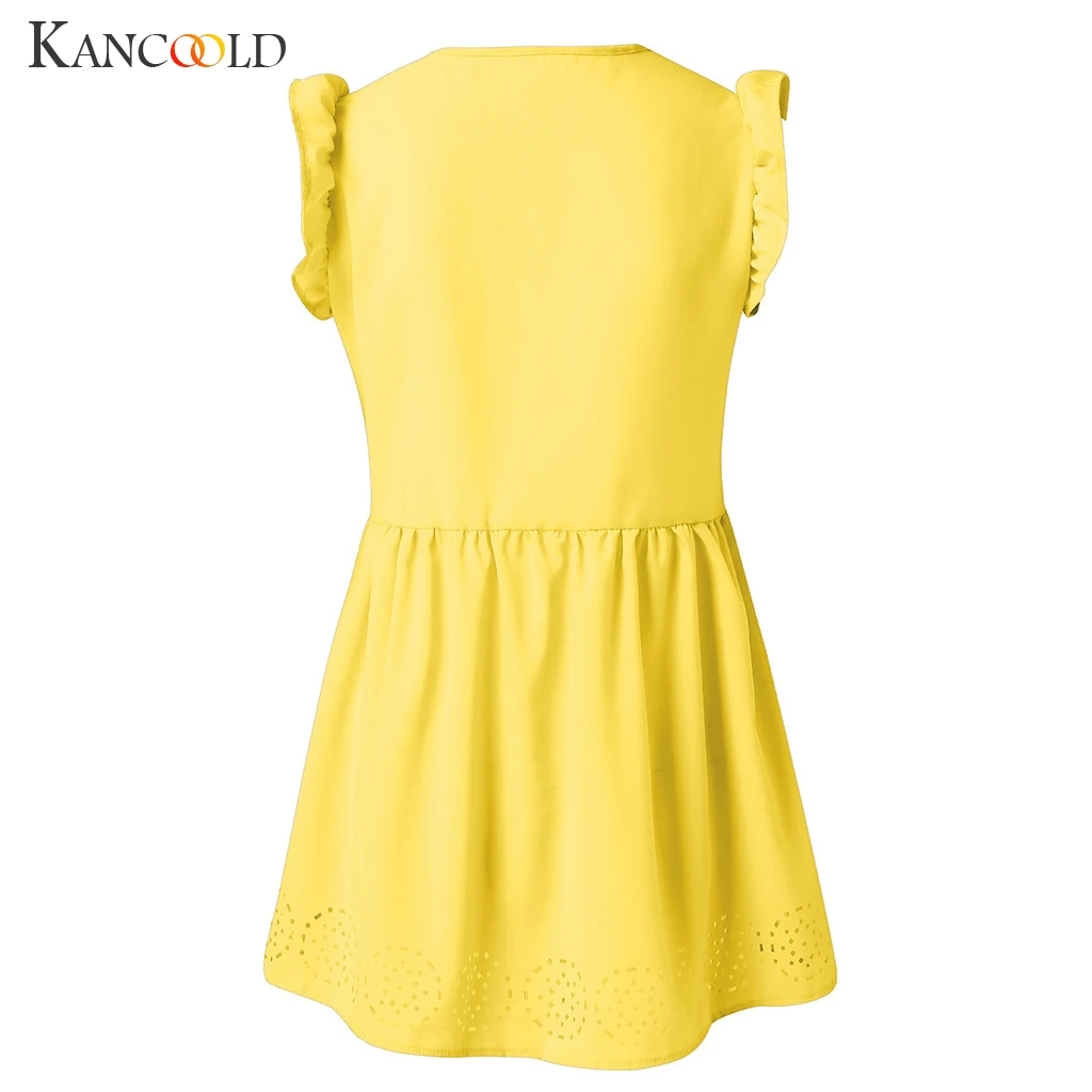 KANCOOLD, топ, футболка, женская, модная, летняя, с оборками, рукава, футболка s, сексуальная, v-образный вырез, на каждый день, новинка, футболка для женщин 2019Apr18