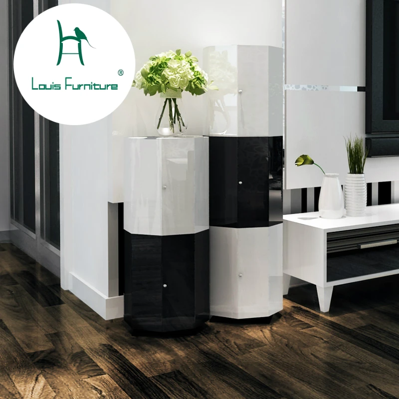 

Louis Fashion Shoe Cabinets Super Creative Rotary Large Capacity Ultra-thin Baking Paint Porch European Style Garden Furniture