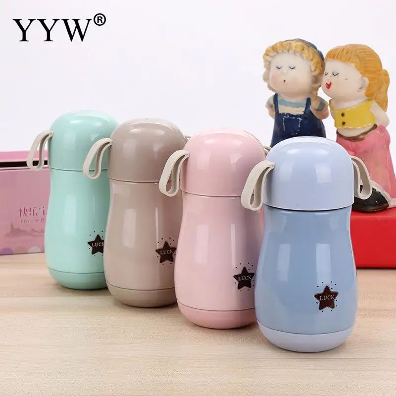 

300ml Portable Water Bottles Vacuum Cute Thermos Cup Mug Stainless Steel Insulated Mugs Thermal Bottle Thermoses Vacuum Flask