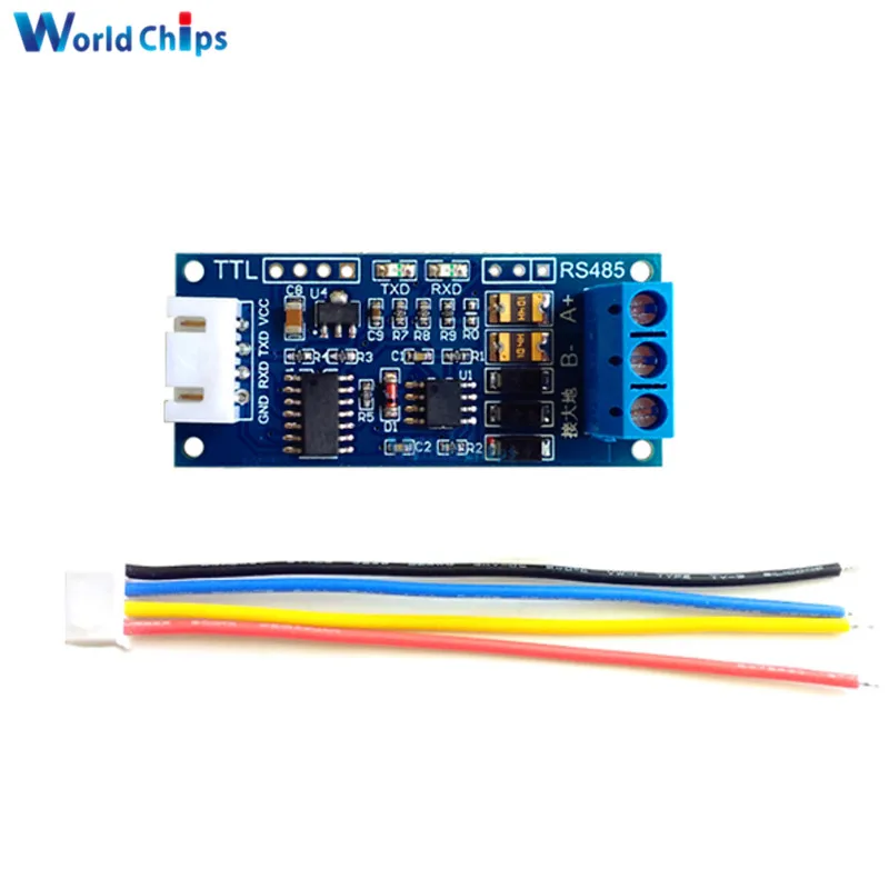 

TTL to RS485 Power Supply Converter Board 3.3V 5V Hardware Auto Control Module For Arduino AVR Wide Voltage Singal Indicator