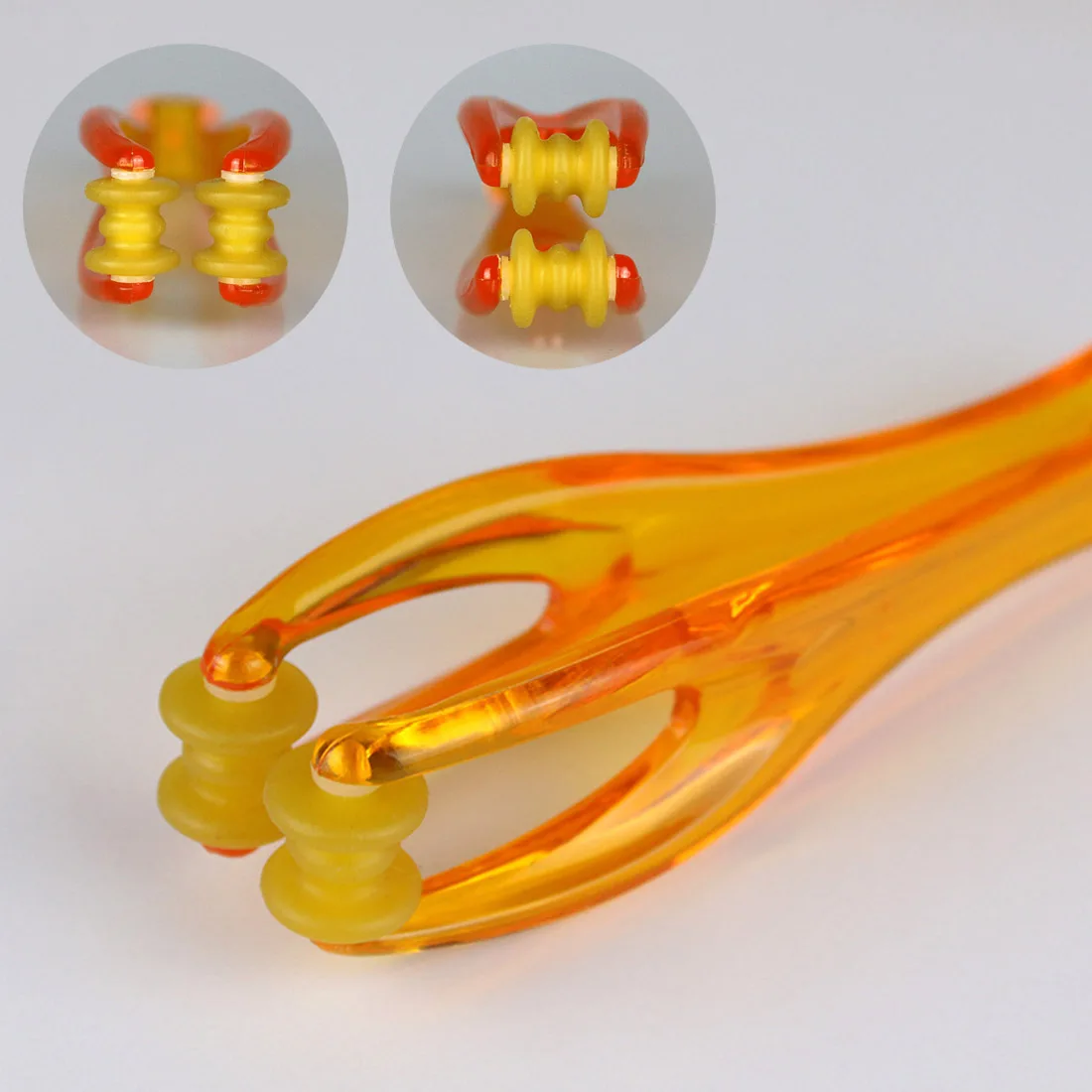 

Portable Roller Blood Circulation Massager Health Care Tool Small Useful Handheld 2 Wheel Finger Joint Mini Comfortable Massager