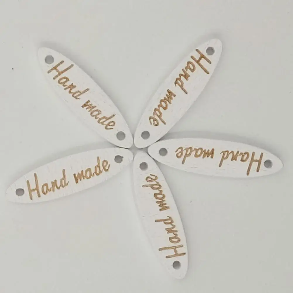 

HOT SALE! 100Pcs Hand Made Letter Print Wooden Buttons for DIY Sewing Scrapbook Decor scrapbooking b