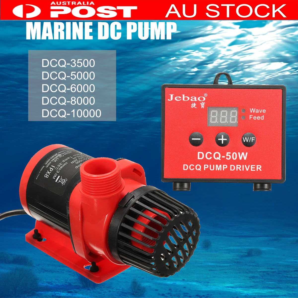 

Jebao Jecod DCQ Submersible Water Pump Fish Tank Circulating Aquarium 28/40/45/65/80W 3M-5.5M 3500L/H-10000L/H Filter