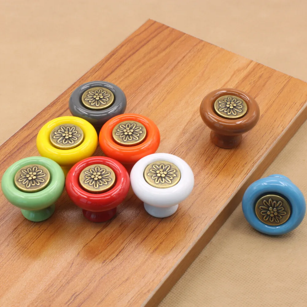 Ceramic handle classical green bronze foreign trade field carve