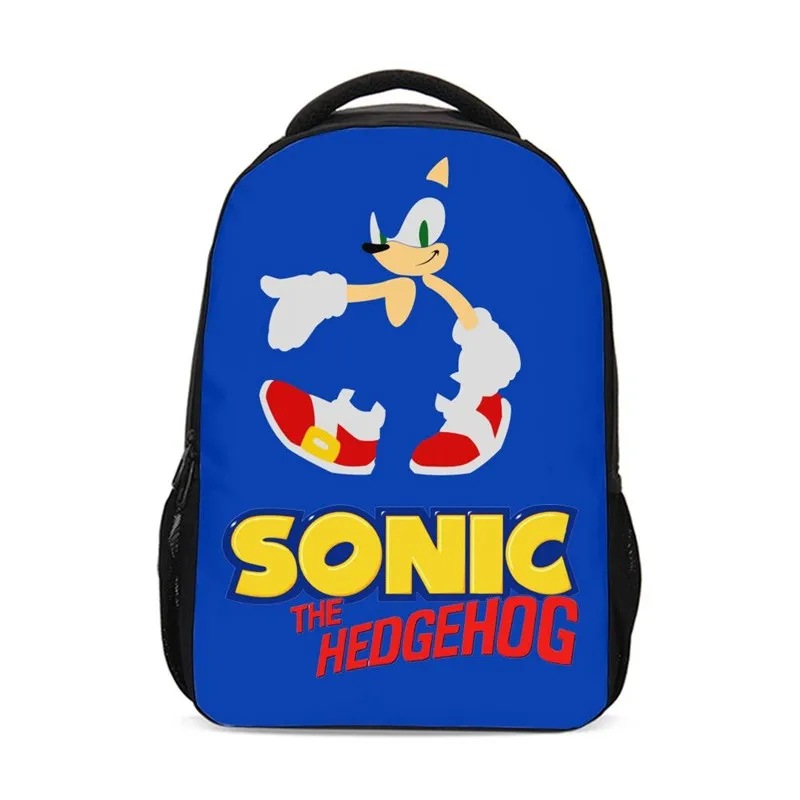 

Backpacks For Boys Girls Cool Anime Cartoon Sonic Letter 3D Printing Bookbag School Bag Teenager Children Rugzak Mochila Escolar