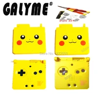 Новое поступление, запасные части с мультяшным логотипом, полный корпус для GameBoyAdvanceSP GBASP GBO, черные/красные пуговицы, игровая консоль для мальчиков