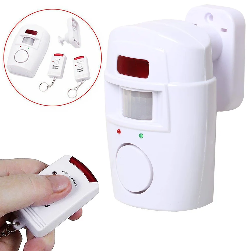 

Wireless Motion Sensing Alarm Security Device with Remote Control for Garden Sheds Garage WIF66