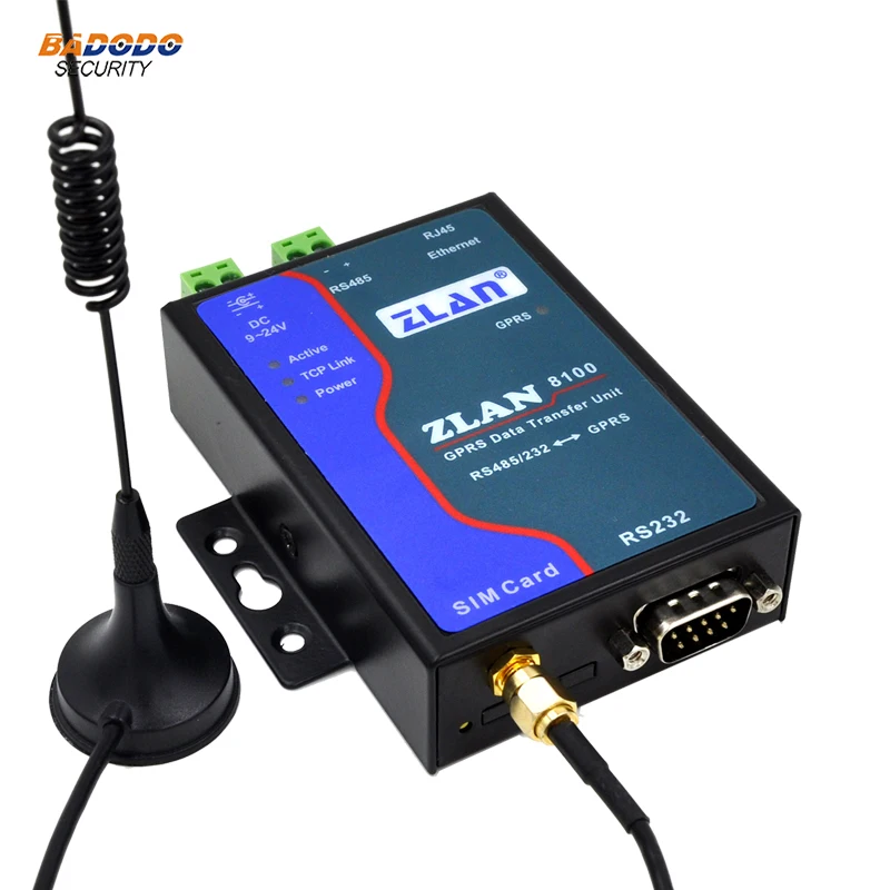 ZLAN8100 RS232 RS485 к GSM модем GPRS Ethernet 2G серверный маршрутизатор с последовательным