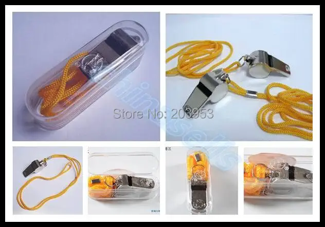 metal basketball volleyball soccer whistles referee whistle stainless stells cheerleading sports whistle with lanyard