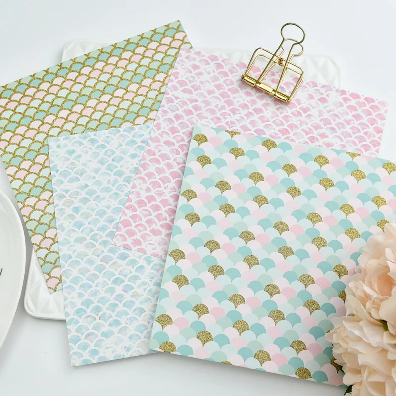 Günstige KSCRAFT 30 stücke Einzel seite Gedruckt UV Gold Pulver Schöne Muster Kreative Papercraft Kunst Papier Handgemachte Scrapbooking Kit Set