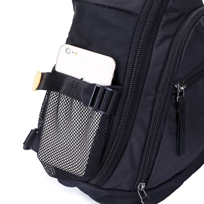 Men's Nylon Sling Knapsack Shoulder Messenger Cross Body Trekking Bags Chest Bag Laptop Kettle Travel Assault Single Back Pack