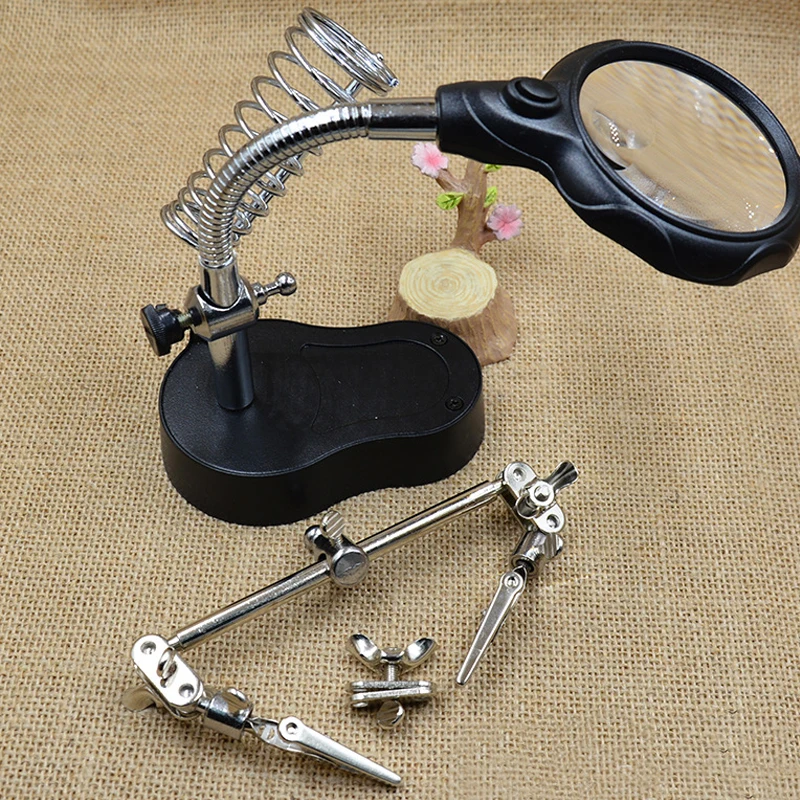 Adjustable Angle LED Magnifier for Electronics Repair Jewelry Repair