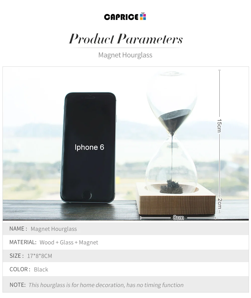 Магнитные Песочные часы, песочные часы, таймер подсчета, настольные часы, домашний декор, магнитный Таймер, украшения, аксессуары SLCT-MZ