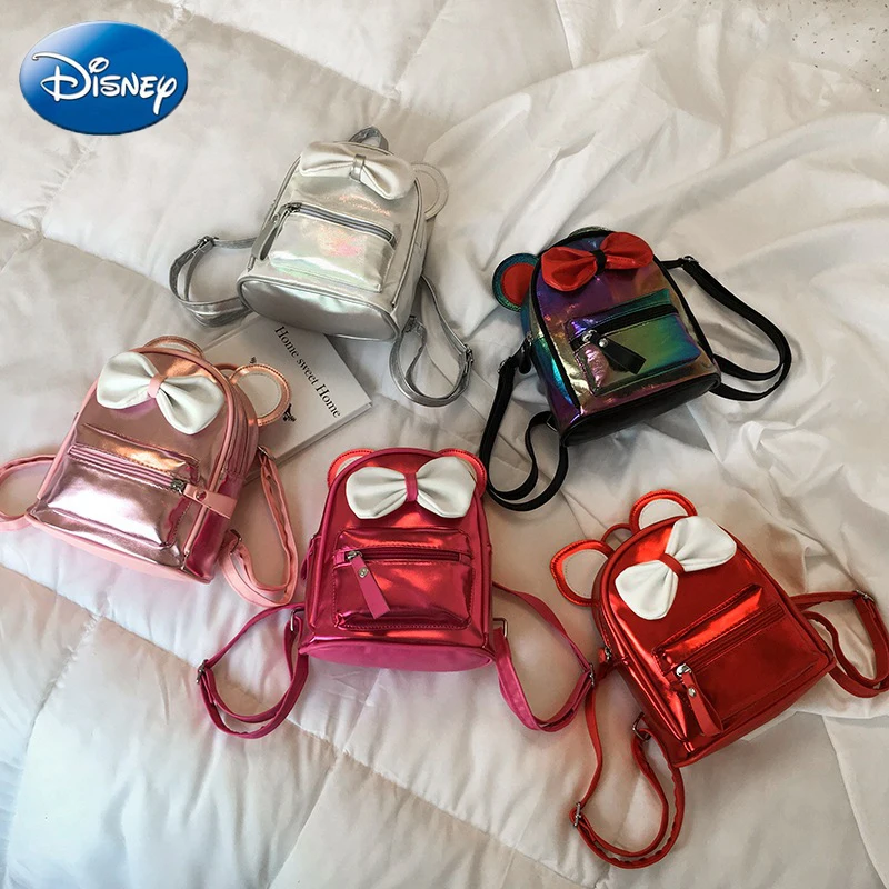 Disney/Детская сумка с Микки Маусом, женская сумка с героями мультфильмов, для родителей и детей, для путешествий, для мальчиков и девочек, Повседневная сумка из искусственной кожи, плюшевый рюкзак