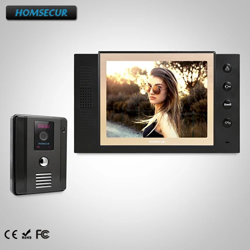 

HOMSECUR 8" Wired Video&Audio Smart Doorbell+Dual-way Intercom for Apartment TC011-B + TM801-B