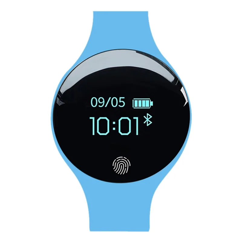 SD01 цветной экран умный браслет счетчик шагов трекер движения для Android/IOS мобильного телефона умный Браслет - Цвет: Синий