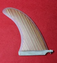 New Style High Quality Centre 10 Large Wood Veneer Surfboard Fins