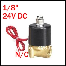 5 шт. 24 В DC 1/" Нормально закрытый латунный магнитный клапан соленоидной воды 2W025-06