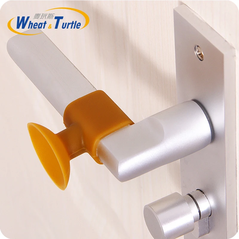 

2Pcs/Lot Baby Safety Care Tool Door Knob Silencer Crash Pad Wall Protector Silicone Door Stopper Anti Collision Stop Products