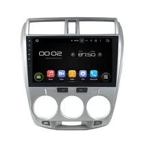 8 Core, 2G RAM, 32G ROM, 10.1 inch Android 6.0 Car DVD Player GPS Navigation System Media Stereo Audio for Honda City 2006-2013