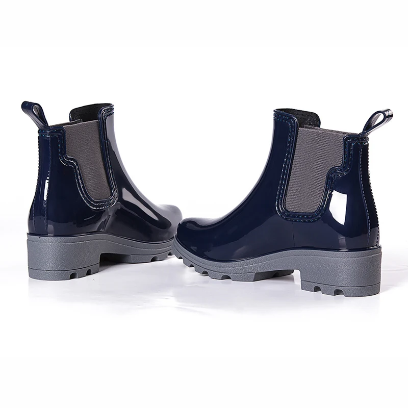Botas al tobillo de goma para mujer, Botas de lluvia, botas para mujer,  calzado de talla grande|rubber ankle boot|rain boots womenrain boots -  AliExpress
