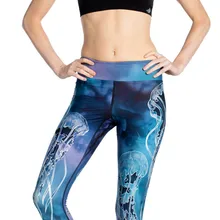 Женские Эластичные облегающие штаны с принтом Медузы для тренировок в спортзале для йоги бега занятий спортом леггинсы для фитнеса дропшиппинг