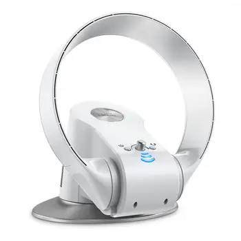 

Electric Mute Fan with Remote Controlled Bladeless Powerful Soft Wind Wall Fan for Home Desktop Tower Fan 180 Deg Swinging