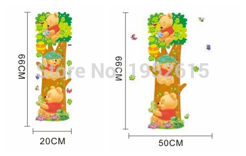 Горячая Винни Пух Тигра мультфильм наклейки на стену для детей мобильное украшение для комнаты наклейки на стену искусство стикер на стену малыш