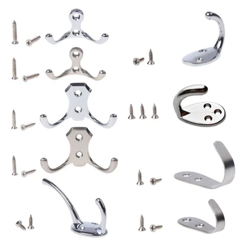 

Zinc Alloy Clothing Hook Coat Clothes Hat Towel Organizer Rack Wall Door Hanger