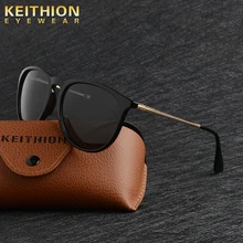 KEITHION Retro Brand Men's Mirror Sunglasses Polarized Lens Vintage Eyewear Driving Sun Glasses For Men UV400 KEITHION Retro Brand Men's Mirror Sunglasses Polarized Lens Vintage Eyewear Driving Sun Glasses For Men UV400