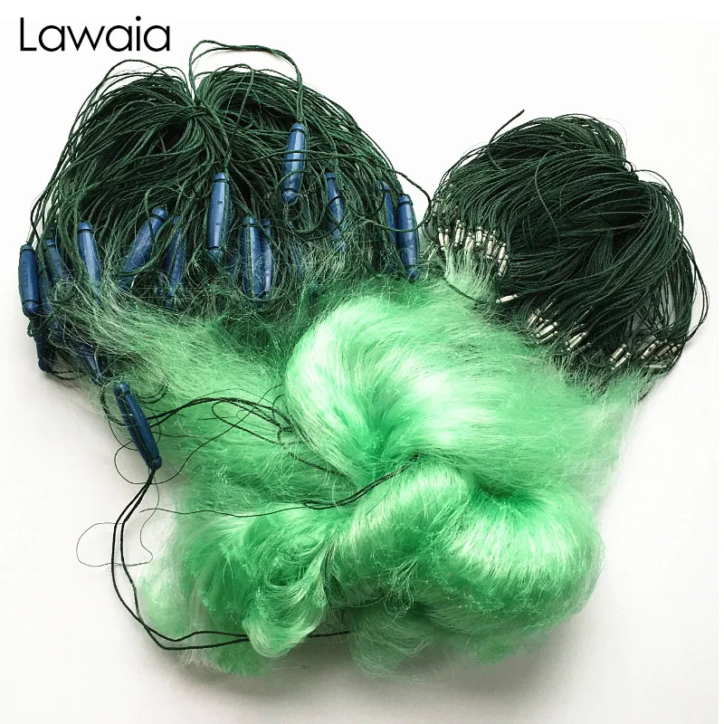 

Lawaia Fishing Net 2m Deep 100m Long Three-layer Large Floating Sticky Net Plastic Floating Fish Tail Fishing Hand Throw Net
