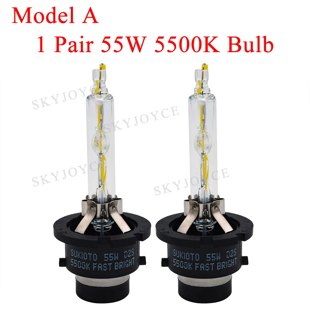 SKYJOYCE 55W Xenon D2S D4S HID Xenon Kit 5500K D2S D4S Xenon Bulb OEM Ballast 8596745010 For Toyota Lexus D2S D4S HID Headlight Kit (91)