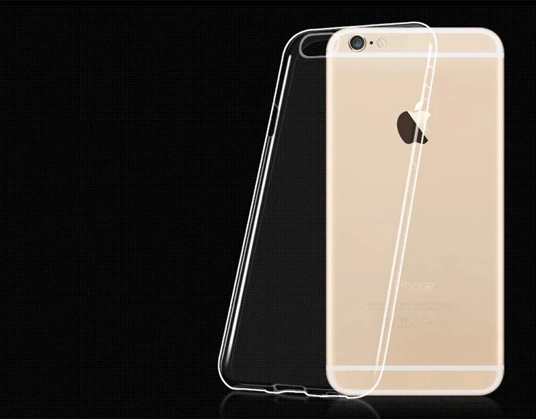 Новая Роскошная мягкая ТПУ Ультра Crystal Clear Чехлы для 8 7 плюс 6 S 5 5S 5C чехол