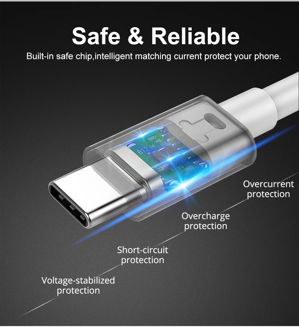 GXE USB نوع C كابل لسامسونج S9 S8 3A سريع تهمة نوع-C الهاتف المحمول شحن سلك 3.0 USB C كابل Xiaomi mi9 Redmi ملاحظة 7