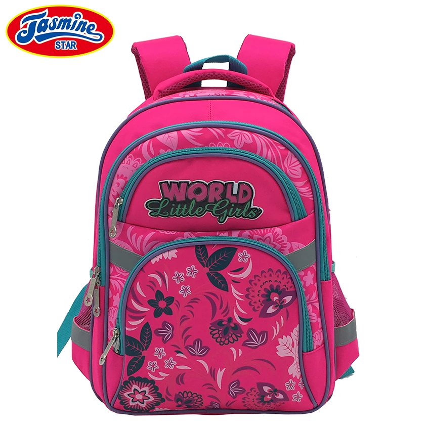 JASMINESTAR Children's School Bag Backpack Girl Large Orthopedic Student Grade 1 6 Primary