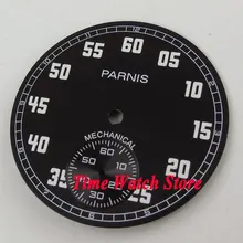 Parnis 38,9 мм черный циферблат подходит для механического ETA 6498 часовой циферблат D99