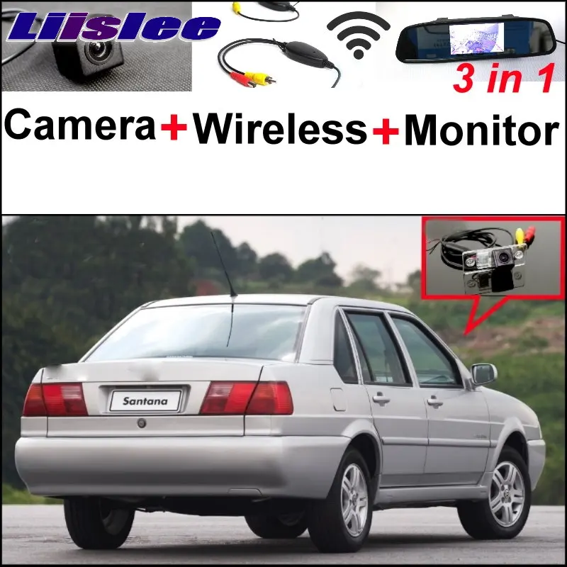 

Liislee 3 in1 Special Rear View Camera + Wireless Receiver + Mirror Monitor Parking System For VW Volkswagen Santana Scirocco