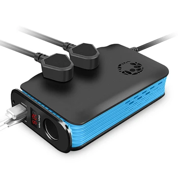 

1 Piece Car Inverter Both For Truck &amp Car DC 24V to 220V AC Car Charger Socket 200W With USB Cigarette Lighter Hole