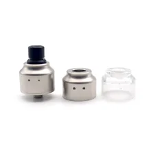 ULTON nova chegada 510 rosqueamento Delrin gotejamento dica MTL RDA Transparente Cap/Cap SS atomizador para o cigarro eletrônico